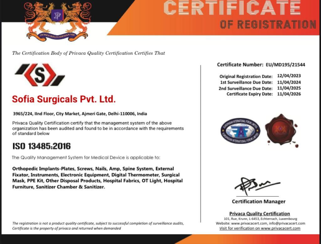 Certificates
